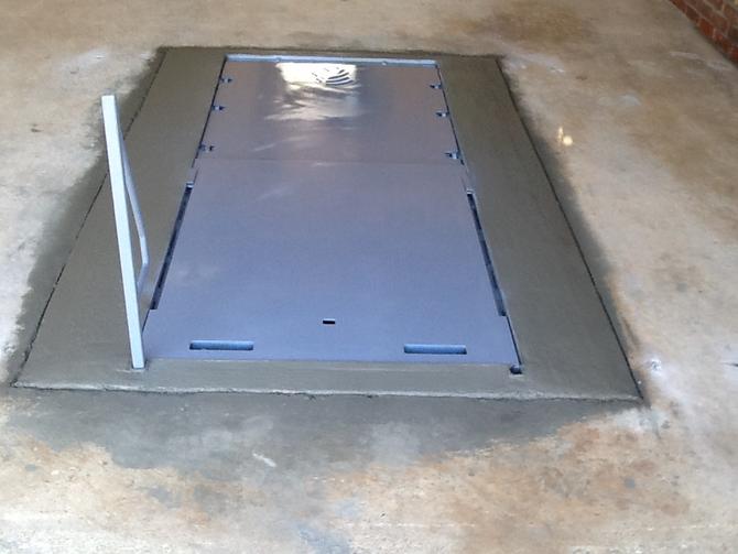 Steel Underground (installs in garage or carport)